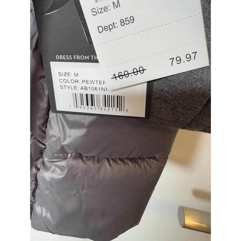 NINE WEST WOMENS HOOD PUFFER COAT NYLON QUILTED WATER/WIND RESIST PARKA JACKET M - Picture 5 of 7